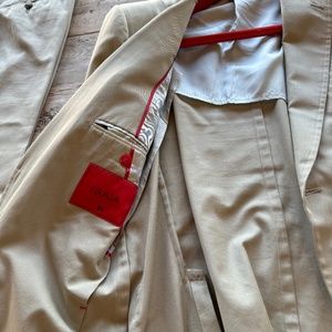 Isaia Tan Cotton Suit